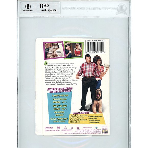 David Faustino Signed Married with Children DVD Cover Beckett Slabbed Autograph - Picture 2 of 4